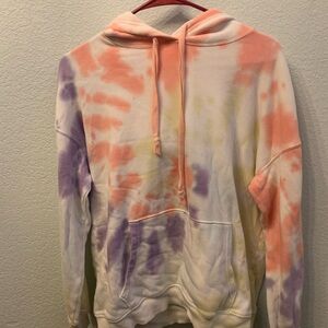 American Eagle Outfitters Multicolor Tie-Dye Hoodie